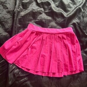Pink mini skirt